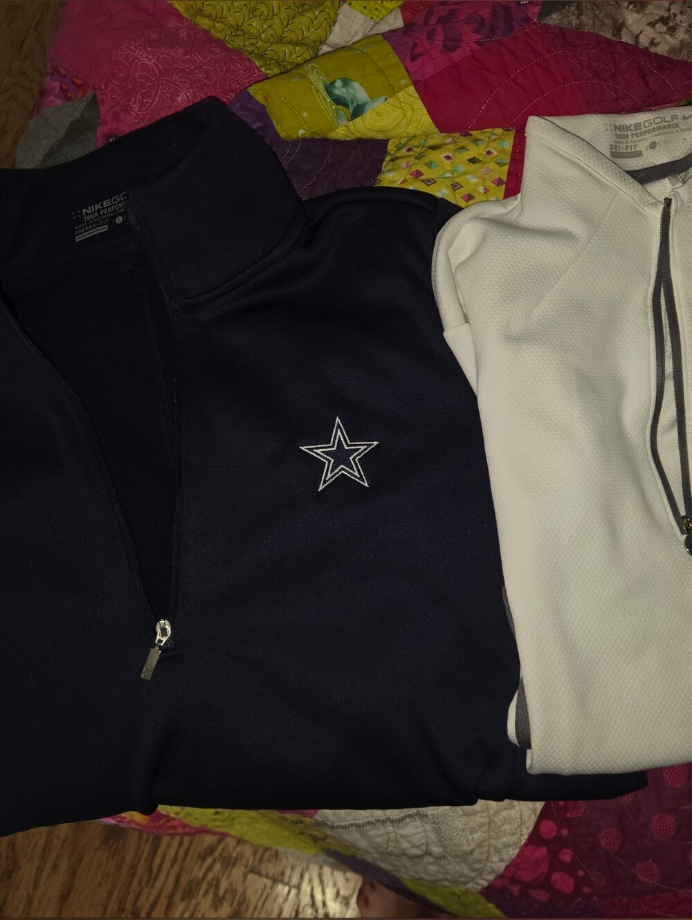 Pair Of Dallas Cowboys NIKE quarterzips NWOT - Picture 4 of 6